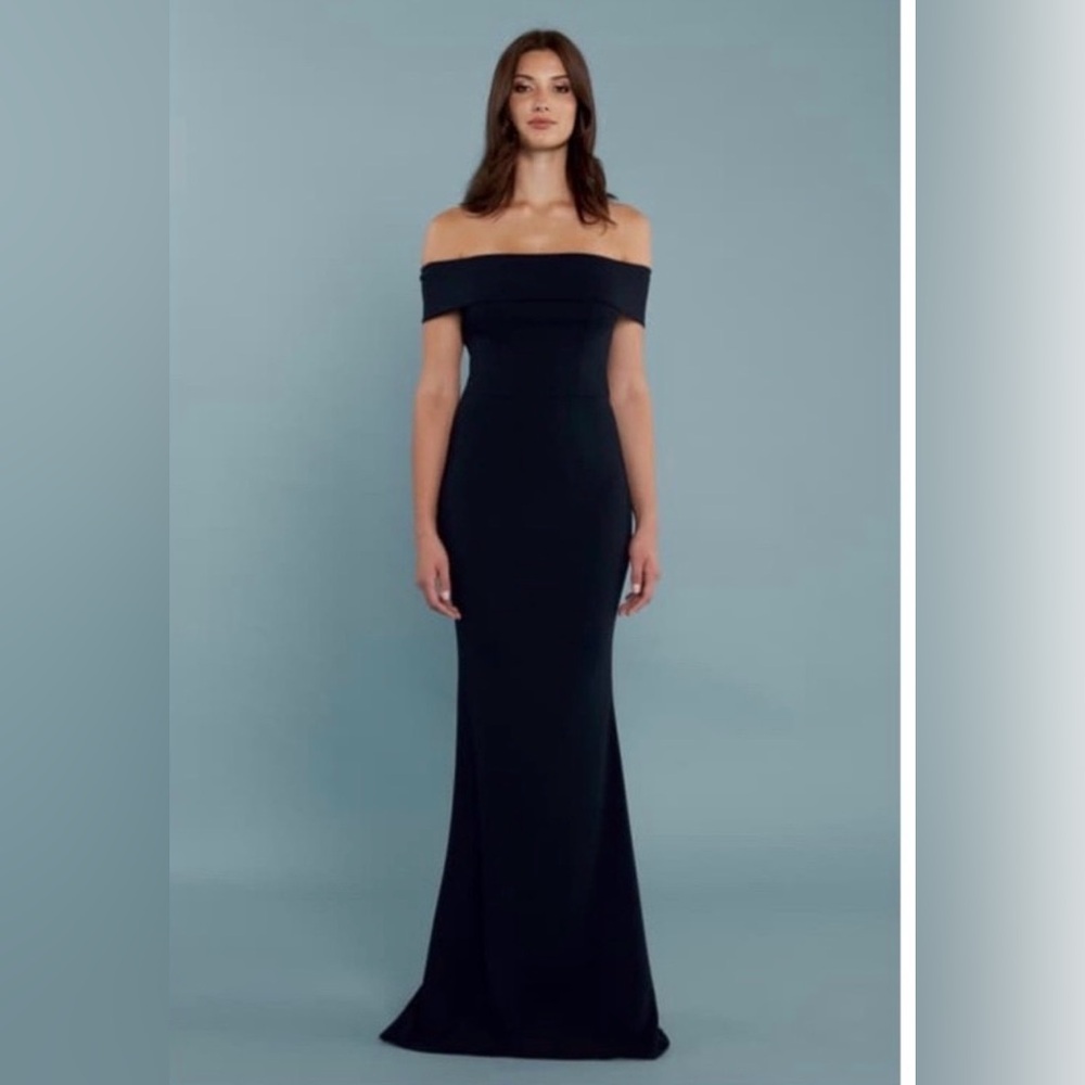 Katie May Black Strapless Gown Floor Length Formal Dress Size 6
